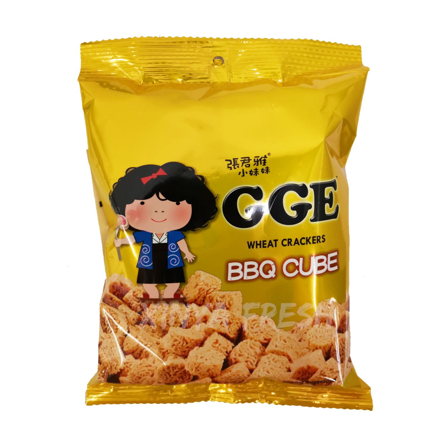 Wheat Crackers BBQ Cube GGE 80g | xinyafresh.com – XINYA FRESH