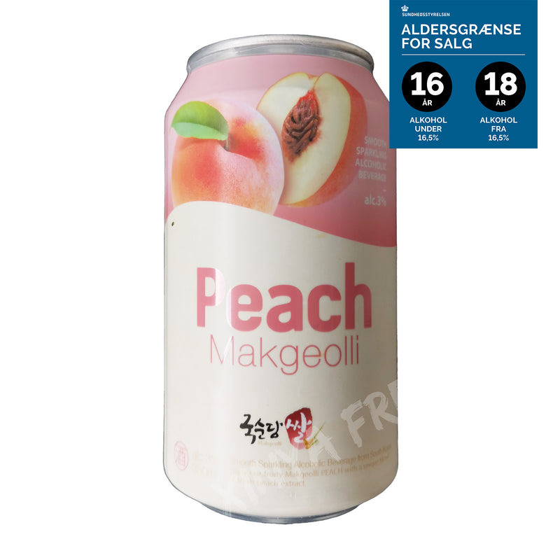 Makgeolli Sparkling Rice Wine Peach 3% vol. KOOKSOONDANG 350ml