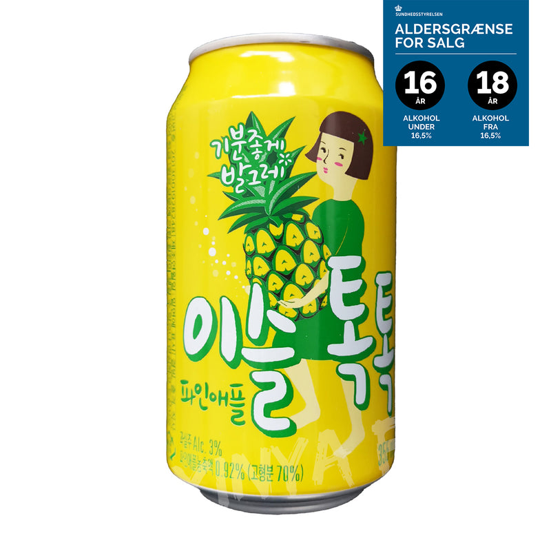 <tc>韩国真露烧酒菠萝味3% 355ml</tc>