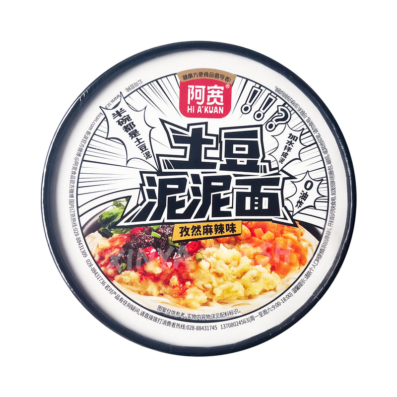 Mashed Potato with Noodle Cumin Spicy Flavor AKUAN 105g